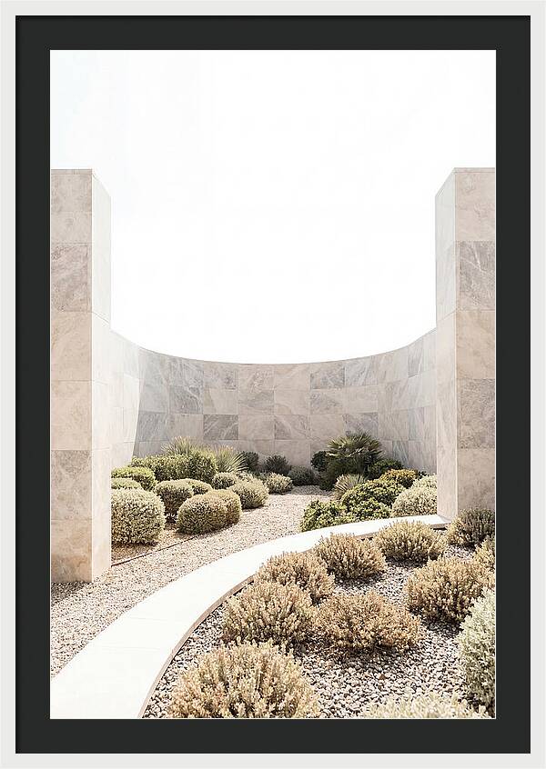 Stone Wall Creating Garden Room