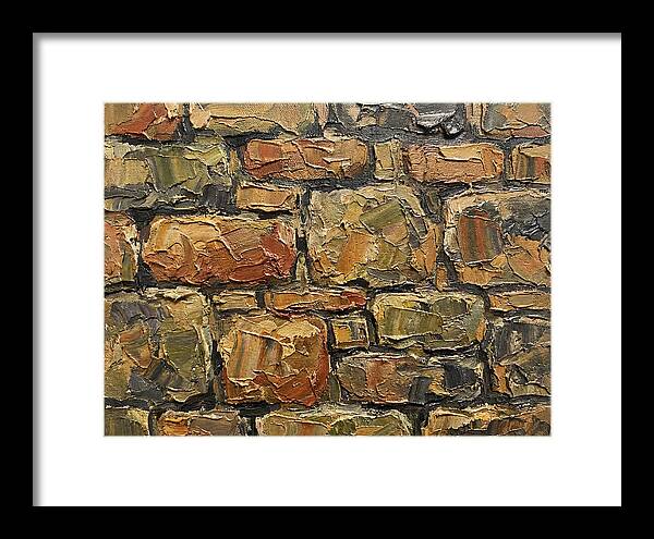 Stone Wall Texture In Palette Knife