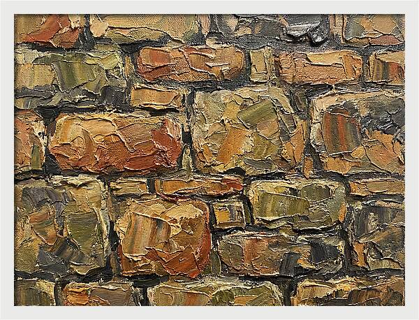 Stone Wall Texture In Palette Knife