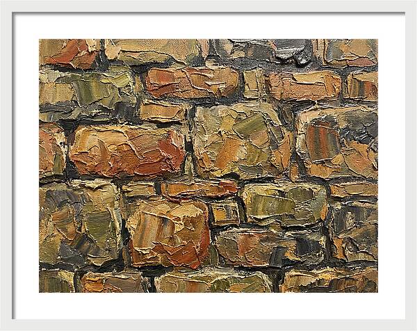 Stone Wall Texture In Palette Knife