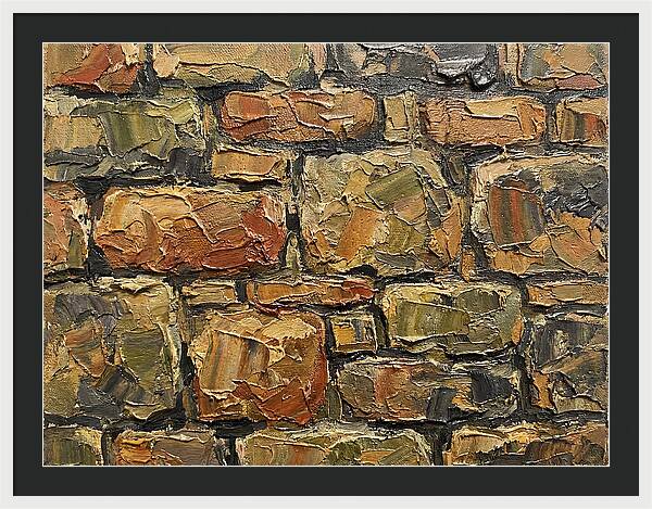 Stone Wall Texture In Palette Knife