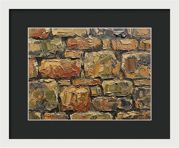 Stone Wall Texture In Palette Knife