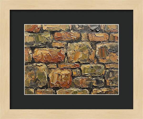 Stone Wall Texture In Palette Knife