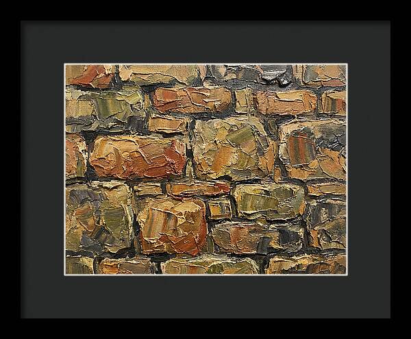 Stone Wall Texture In Palette Knife