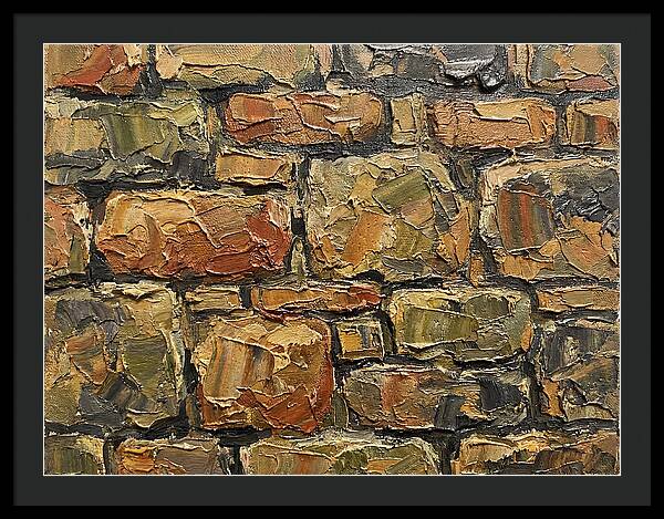 Stone Wall Texture In Palette Knife