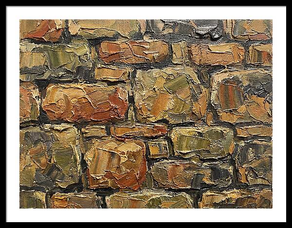 Stone Wall Texture In Palette Knife