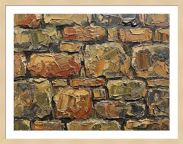 Stone Wall Texture In Palette Knife