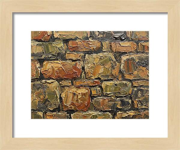 Stone Wall Texture In Palette Knife