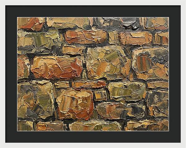 Stone Wall Texture In Palette Knife