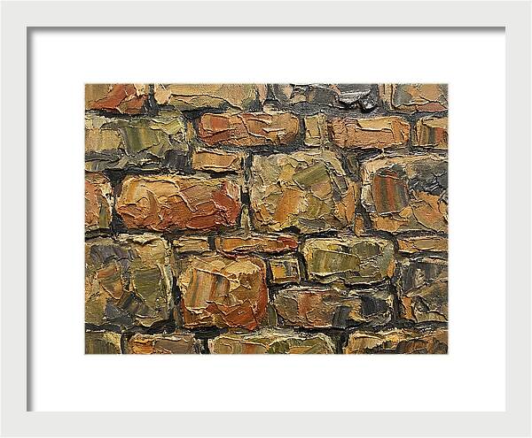 Stone Wall Texture In Palette Knife