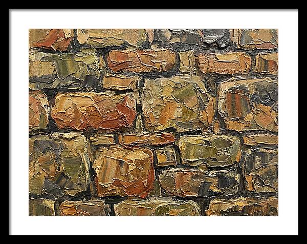 Stone Wall Texture In Palette Knife