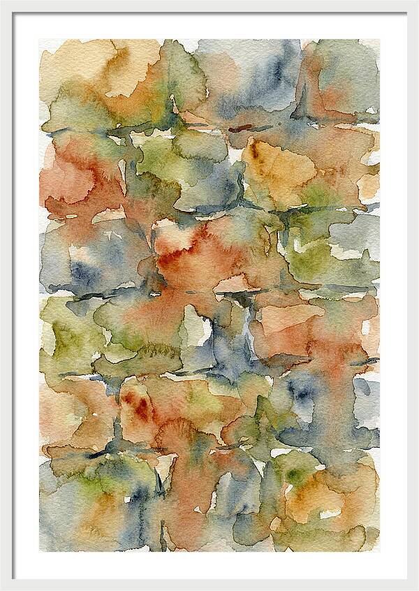 Stone Wall Watercolor