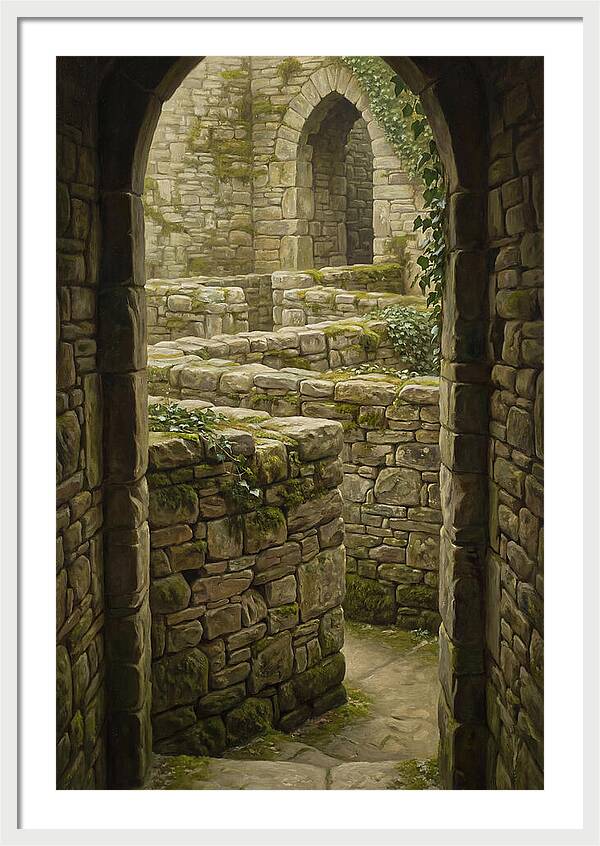 Stone Walls Creating Ancient Maze