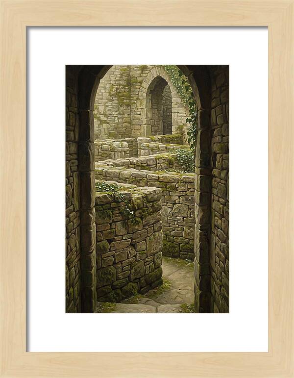 Stone Walls Creating Ancient Maze