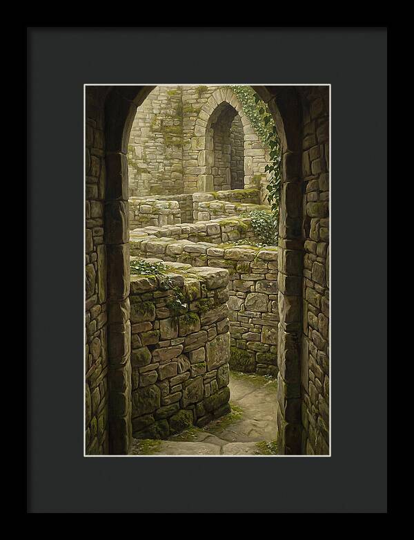 Stone Walls Creating Ancient Maze