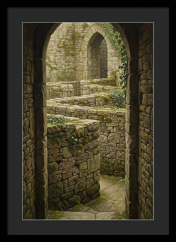 Stone Walls Creating Ancient Maze
