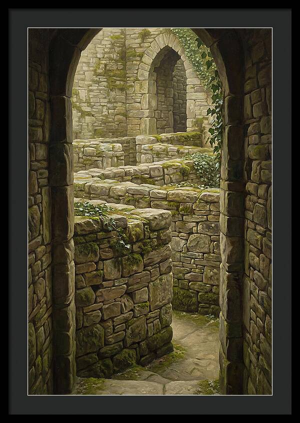 Stone Walls Creating Ancient Maze