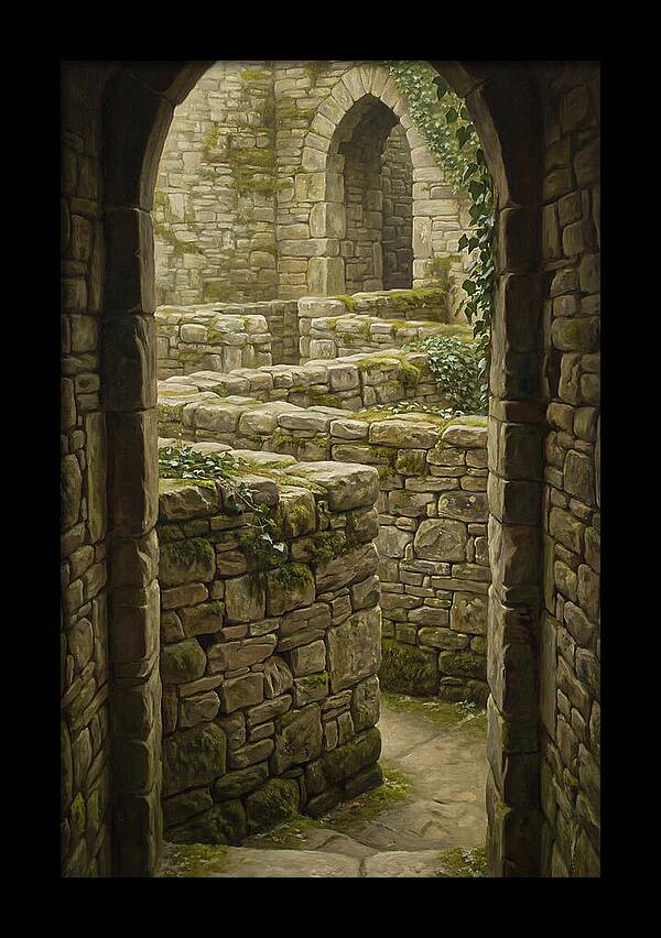 Stone Walls Creating Ancient Maze