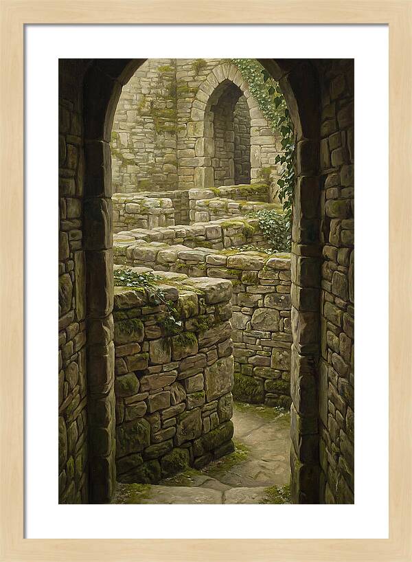 Stone Walls Creating Ancient Maze