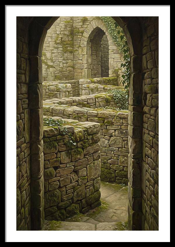 Stone Walls Creating Ancient Maze