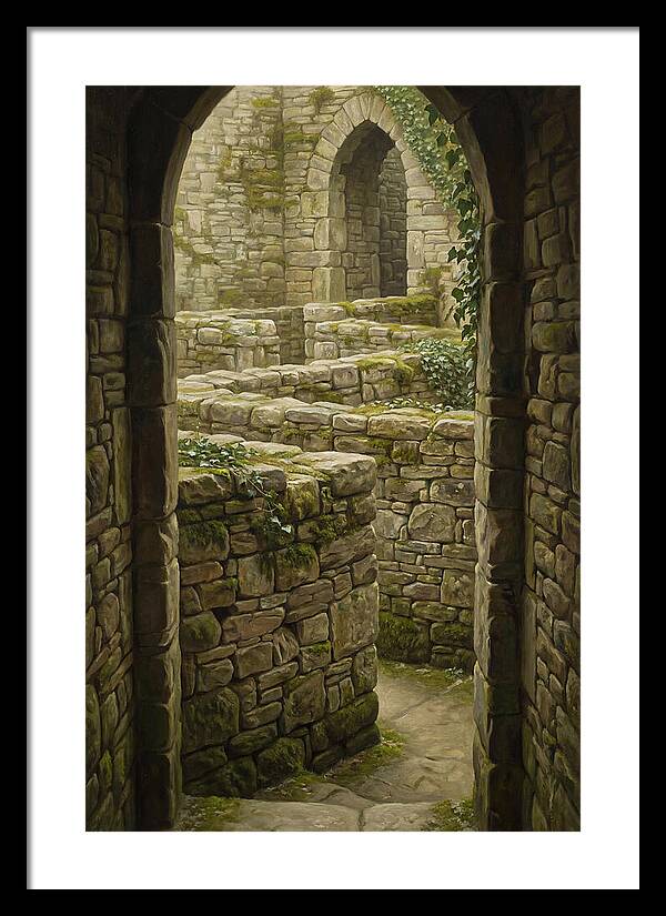 Stone Walls Creating Ancient Maze