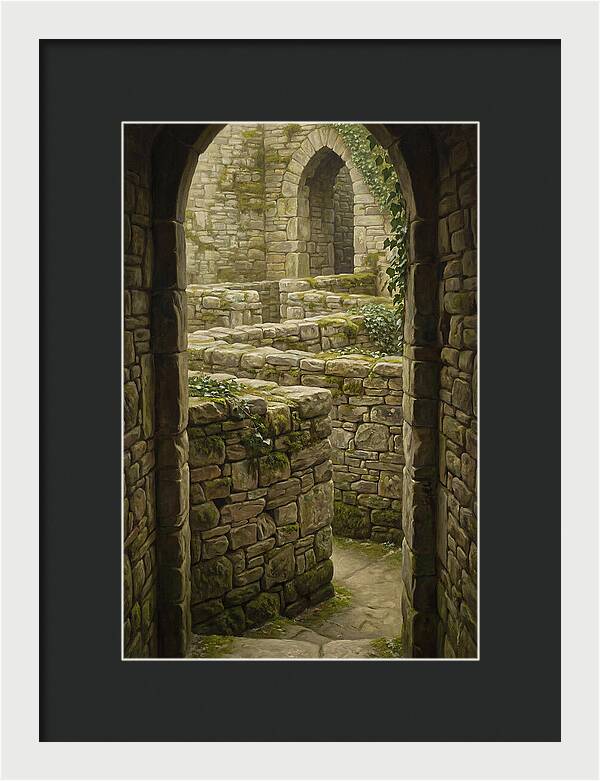 Stone Walls Creating Ancient Maze