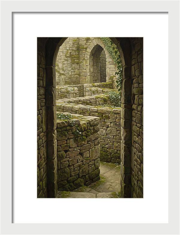 Stone Walls Creating Ancient Maze