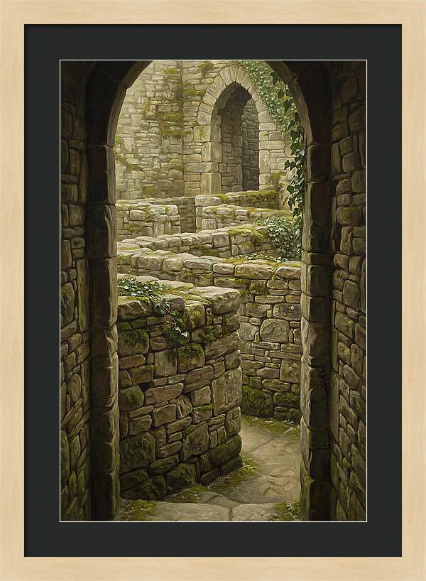 Stone Walls Creating Ancient Maze