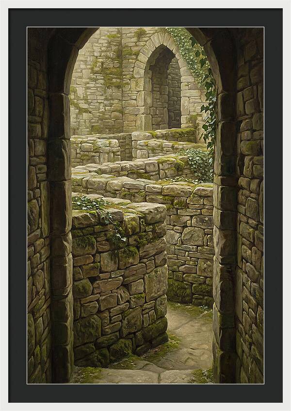 Stone Walls Creating Ancient Maze