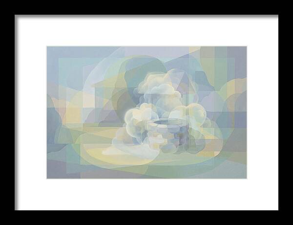 Stone Well Surrounded By Clouds
