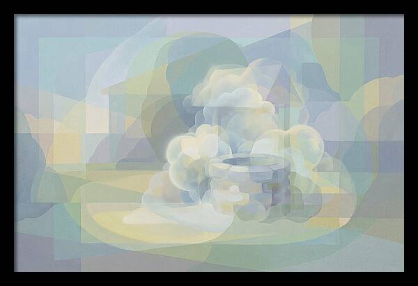 Stone Well Surrounded By Clouds