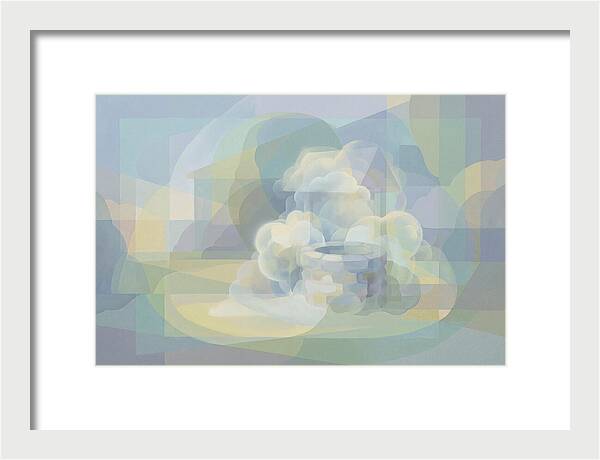 Stone Well Surrounded By Clouds