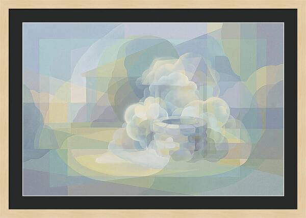 Stone Well Surrounded By Clouds
