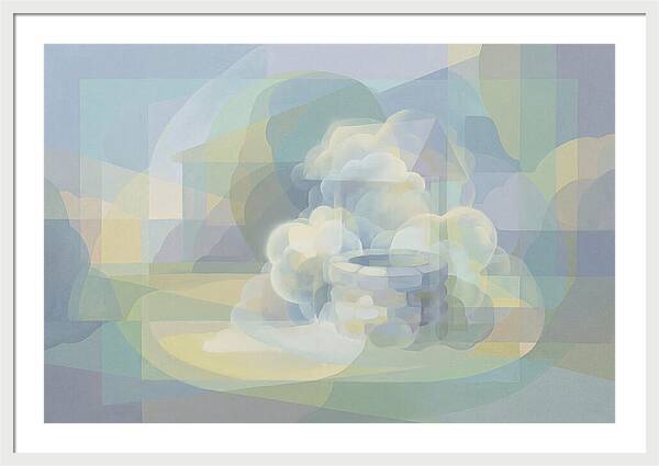 Stone Well Surrounded By Clouds