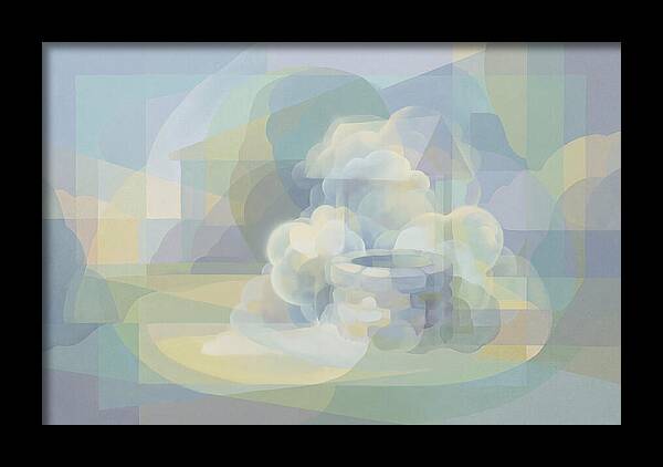 Stone Well Surrounded By Clouds
