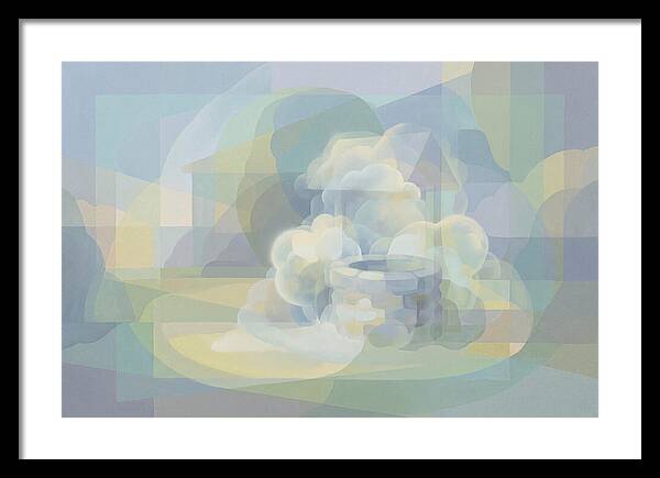 Stone Well Surrounded By Clouds