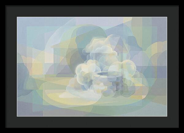 Stone Well Surrounded By Clouds