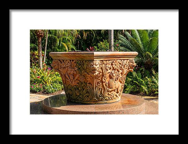 Stone Wellhead With Intricate Carvings