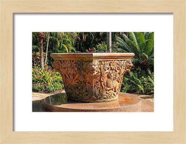 Stone Wellhead With Intricate Carvings