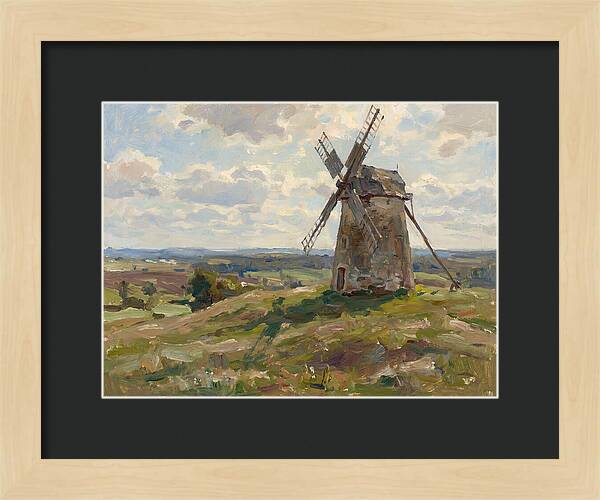 Stone Windmill Under Cloudy Skies