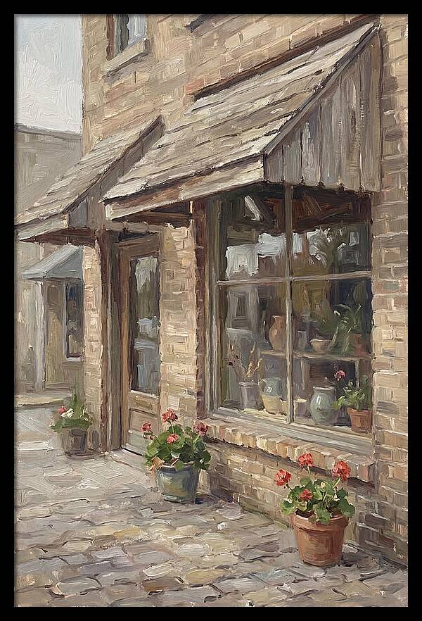 Storefront Charm In Bloom