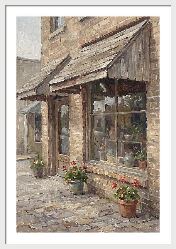 Storefront Charm In Bloom