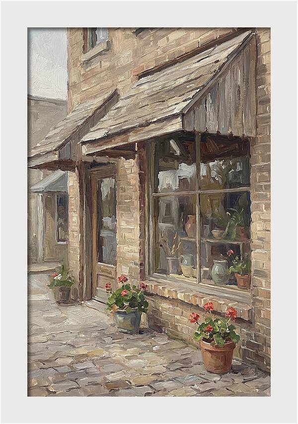 Storefront Charm In Bloom