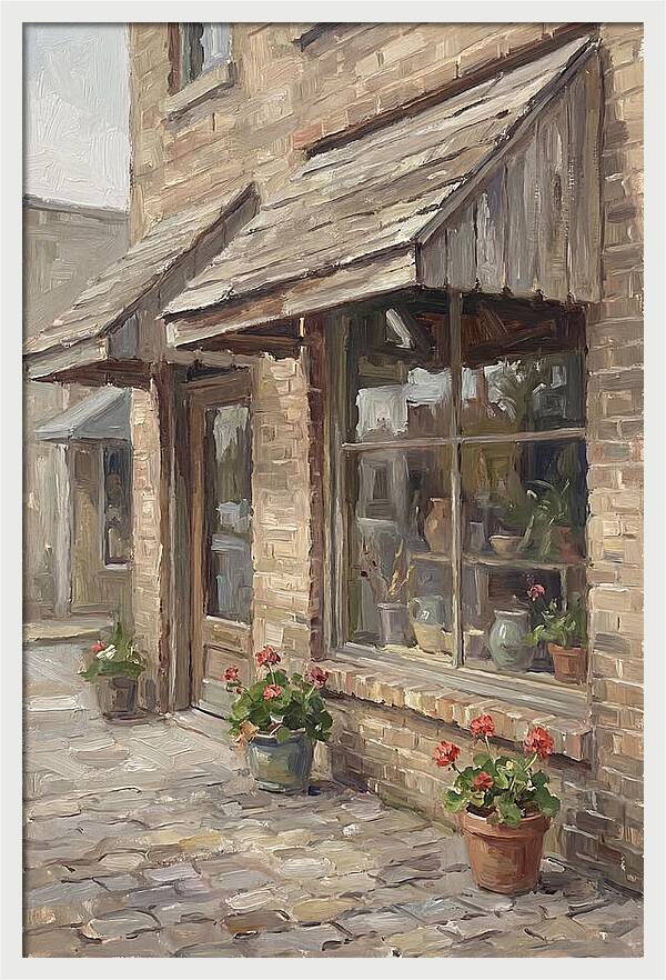 Storefront Charm In Bloom