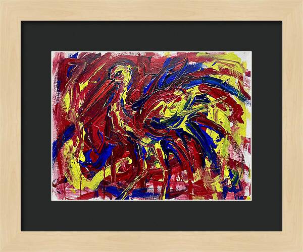 Stork In Bold Colors