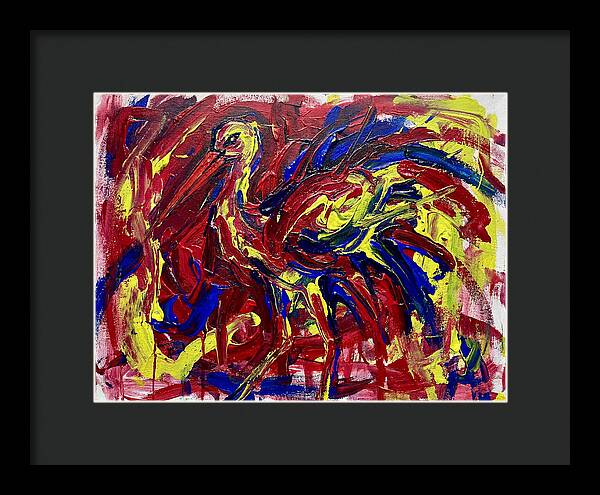 Stork In Bold Colors