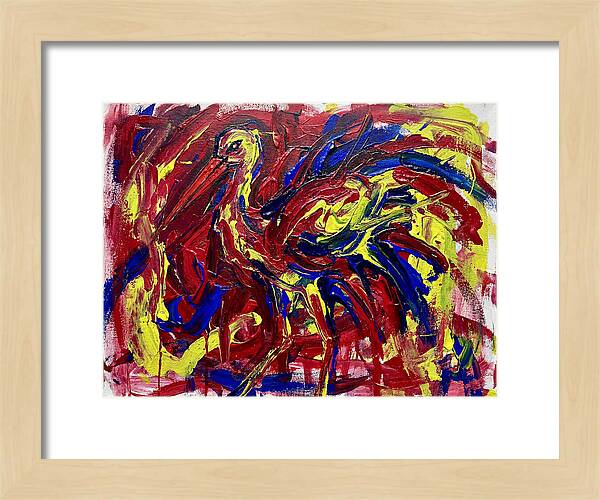 Stork In Bold Colors