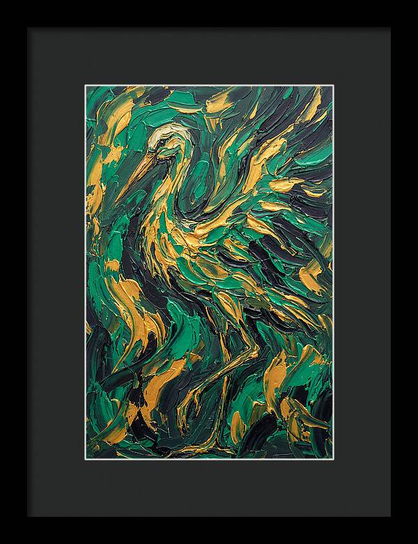 Stork In Vibrant Greens