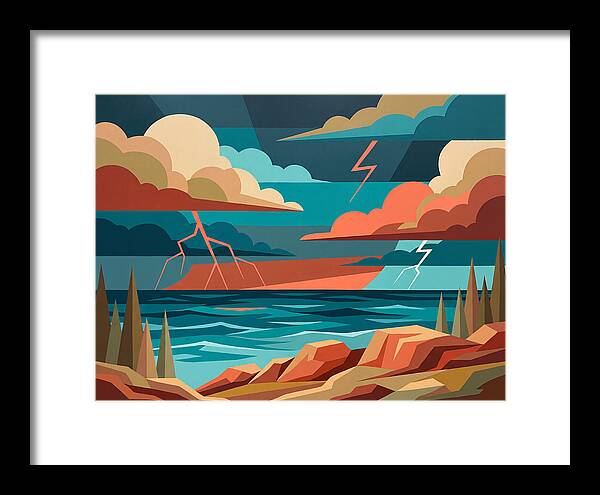 Stormy Coastal Landscape
