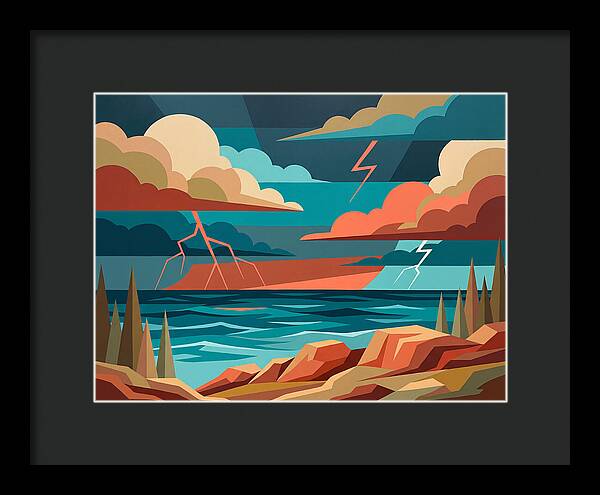 Stormy Coastal Landscape